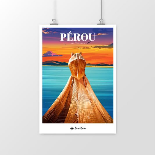 Affiche Poster Perou Titicaca