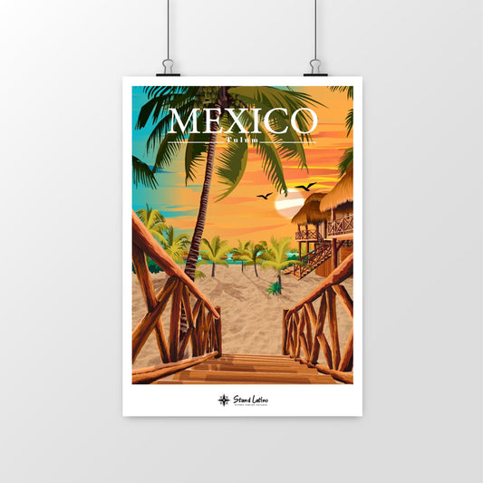 Affiche Poster Mexico Tulum