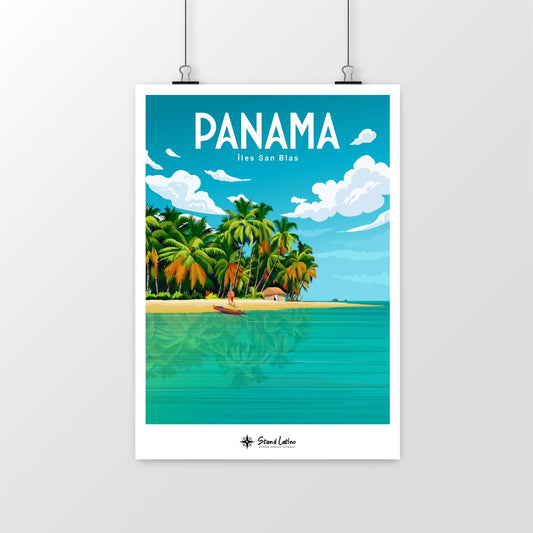 Affiche Poster Panama Iles San Blas